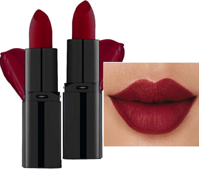 luzimaisa New Non Transfer Waterproof Smudge Proof Long Lasting Combo(maroon, 10 g)