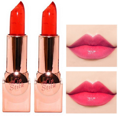 ADJD Combo Glossy Lipstick Colour change Smooth with Fragrance Lipstick(RED, 7.2 g)