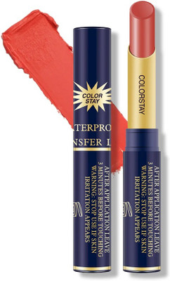 MYEONG Waterproof No Transfer Lipstick Long-Lasting Color Stay608 Flamingo(Flamingo, 3.8 g)