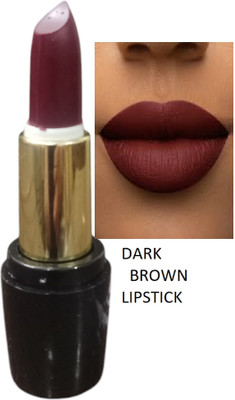 Luipui trending brown matte finish look lipstick pack of 1 awesome and long lasting(brown, 6 g)