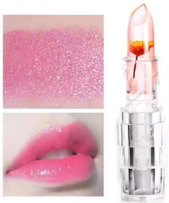 AGLEY Jelly Crystal Lipstick Glossy Color Change Lipstick(PINK, 10 g)