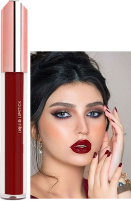 Latixmat Weightless Liquid Matte Lipstick Non-Transfer Matte Dark red(Dark red, 3 ml)
