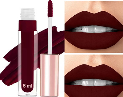 Emijun Non Transfer Smudge Proof Longlasting Liquid Matte(MAROON, 6 ml)