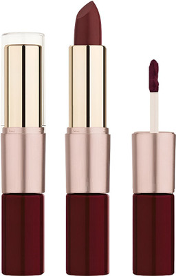 AEPRUY Totally Matte Non Transfer 2 IN 1 Lipstick| Waterproof Maroon Lipstick(DARK MAROON, 8 ml)
