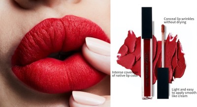 BLUEMERMAID PROFESSIONAL LIPSTICK 6 ML ROSE RED FOR WOMEN(RED, 6 ml)