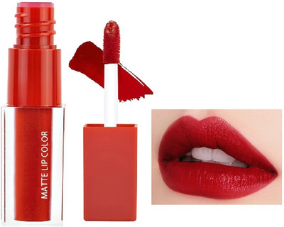 Yuency Highly Pigmented Matte Liquid red Lipstick(red, 3 ml)