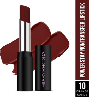 Hilary Rhoda Power Stay Non Transfer Lipstick | Infused with Vitamin E & Shea Butter(Shade-10, 3.2 g)
