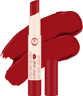 COLORS QUEEN Color Stay Long Lasting Non Transfer Waterproof Matte Lipstick(Hot Red, 2.1 g)