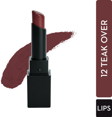 SUGAR Cosmetics Nothing Else Matter Longwear Lipstick(12 Teak Over (Purple Brown, 3.5 g)