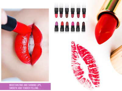 winry Pocket Mini Bullet Lipstick Set of 12 Shade pack of - 1(multicolor, 10 g)