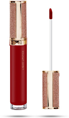tanvi27 Metallic Liquid Long Lasting Full-Coverage Bright red Lipstick(Bright red, 8 ml)