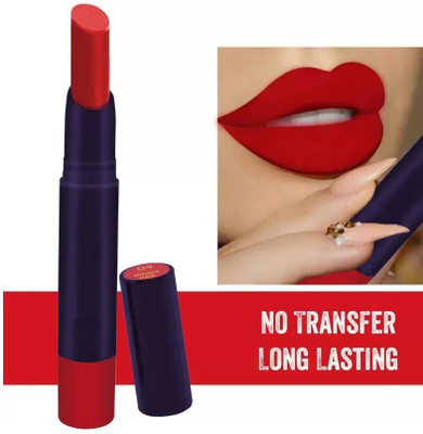 Yuency Non Transfer Waterproof Professionally Longlasting Lipstick(RED, 3.8 g)