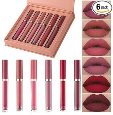 diva4evr Handiyan Waterproof Matte Liquid Lipstick Set of 6(MULTICOLOR, 6 ml)