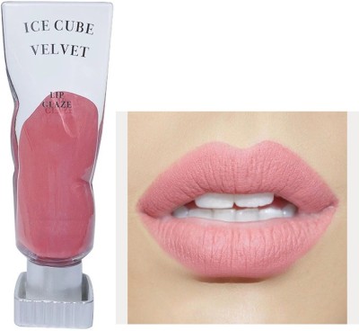 ADJD Ice Cube Matte Lipstick Velvet Transparent Lip Glaze Pigment(LIGHT PINK, 4 g)