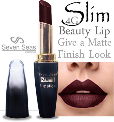 Seven Seas 4G Slim matte lipstick cosmetics makeup combo pack set of 1(Hot Chocolate, 5 g)