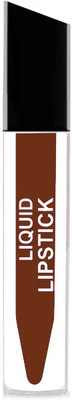 ADJD Non-Sticky Smudge Proof Matte Finish Liquid Choco brown Lipstick(Choco brown, 4 ml)