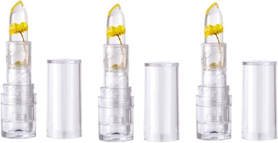 MR. HUDA FloralTint, Crystal Flower Transparent Color Changing Jelly Lipstick| PACK 3(Multicolor, 150 g)