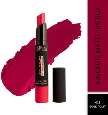 Inshine Absolute Matte No Transfer Waterproof Lipstick(PINK POUT, 3.5 g)