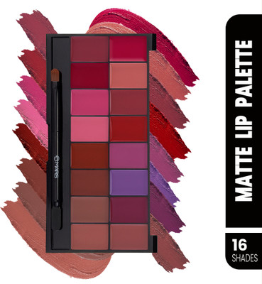 MARS 16 Ultra Pigmented Matte Lip Color Palette(Shade-02, 36 g)