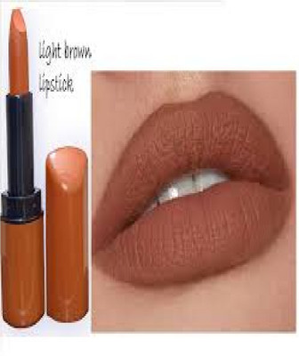 Luipui brown matte crayon lipstick waterproof trending pack of 1(brown, 6 g)