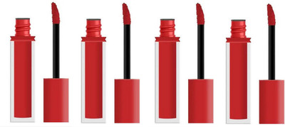 Luipui LONG LASTING LIQUID LIPSTICK RED COLOR LIPSTICK PACK OF 4(RED, 28 ml)