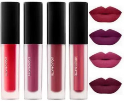 Hidden Beauty Liquid Matte Mini Lipstick Set of 4(Multicolor, 16 ml)