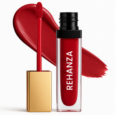 Rehanza Premium Liquid Lipstick Luxury Glass Bottle - Matte Long Lasting Waterproof(Red, 5 ml)