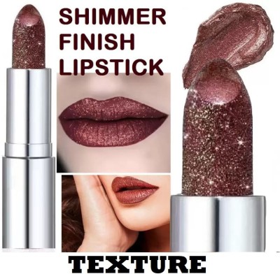 Yuency BURGUNDY DUST SHIMMERY SHINY MULTI PURPOSE GLITTER CHOCOLATE LIPSTICK(BURGUNDY, 3.8 g)