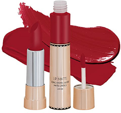 ADJD Matte Lips 2 IN 1 Long Lasting Matte Lipstick Warm red(Warm red, 8 g)
