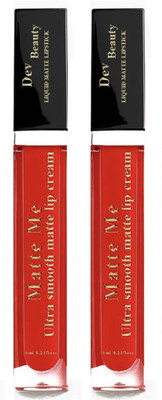 Epax Lipstick Non-Sticky and Non-Drying, pack of 2(red, 10 ml)