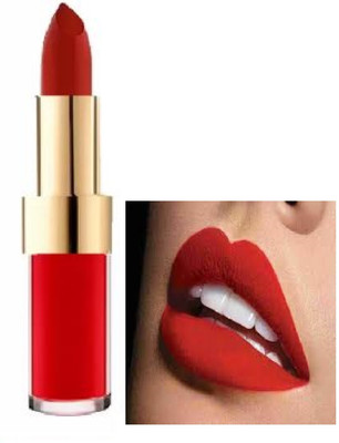 Luipui trending red 2 in 1 matte4 finish look lipstick pack of 1(red, 6 g)