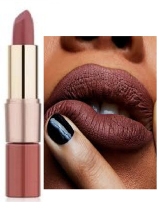 Luipui brown 2 in 1 matte finish lipstick waterproof(brown, 6 g)