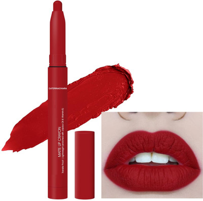 CATERINACHIARA kiss proof Long Lasting Smooth Texture Moisturizing Matte Lipstick(Red, 3 g)