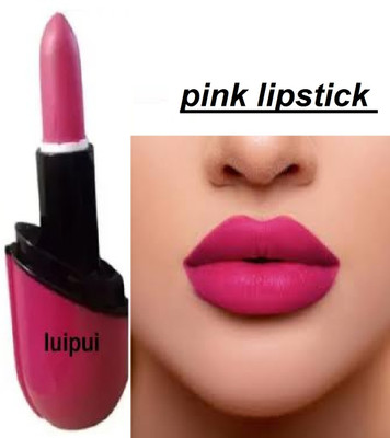Luipui beautiful pink crayon matte look lipstick waterproof amazing(pink, 6 g)