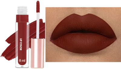 GULGLOW99 Long Lasting Matte Finish, Hydrating & Lightweight Lip Colour(RED BROWN, 6 ml)