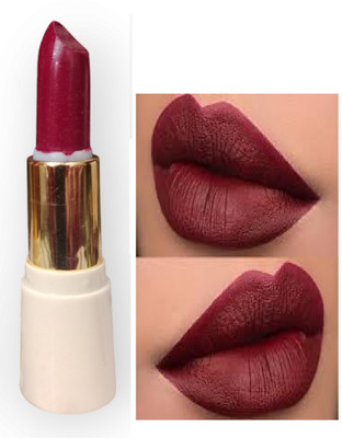 Luipui maroon matte look lipstick pack of 1 awesome(maroon, 6 g)