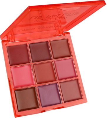 FLENGO; MADE FOR YOU 9 Color Pro Lush WaterProof and Long-Lasting Lip Palette(Shade-2, 25 g)