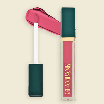 GLAMBANK Airvelour Creme Matte Lipcolor Wednesday | 12HR Wear | Smudge-Proof | Vegan(Deep Mauve, 6 ml)