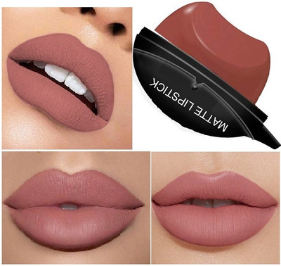 tanvi27 Multi-use Lip Shape Matte Lipstick(Dusky Brown, 10 g)