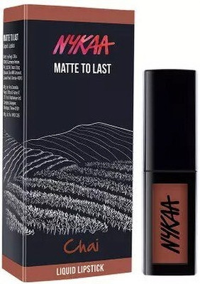 NYKAA Matte To Last ! Liquid Lipstick - Chai(18, 4.5 ml)