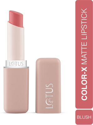 LOTUS MAKE - UP Color X Matte Lipstick Blush-02, Long-Lasting, Bold, Highly Pigmented(BLUSH - 02, 3.8 g)