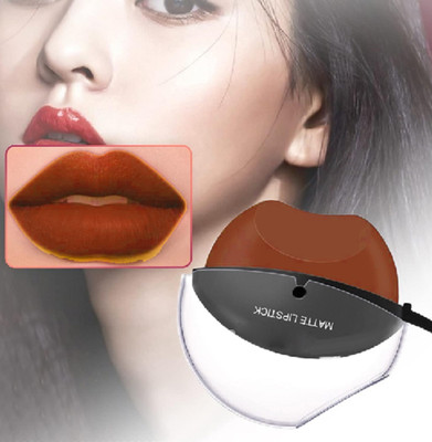 GABBU LIP SHAPE Design Matte Moisturising Lipstick(brown, 5 g)