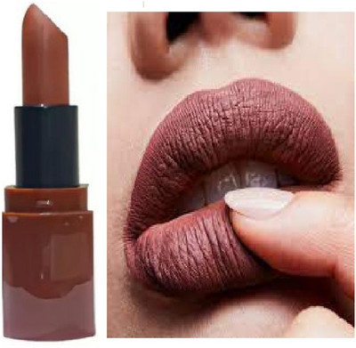 Luipui best dark brown crayon matte finish lipstick pack of 1(brown, 6 g)