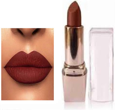 Luipui matte finish dark brown lipstick amazing unique for fashion pack of 1(brown, 6 g)
