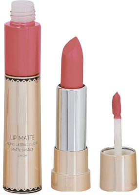 DARVING Matte liquid and crayon 2 in 1 peach color lipstick(peach, 8 g)