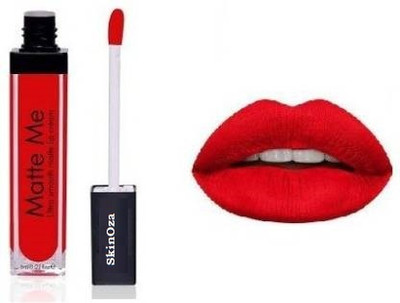SkinOza Soft Touch Matte Liquid Lipstick, Non Drying Formula(Red, 6 ml)