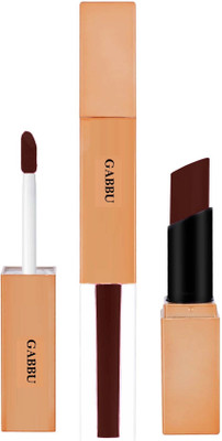 GABBU Lip Matte 2 IN 1 Long Lasting Matte & Gloss Lipstick(maroon, 7 ml)