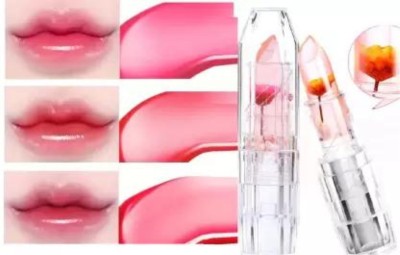 PHIZLLER PINK Flower Jelly Lipstick MAGIC JELLY COLOR CHANGE LIPSTICK (pink, 18 g)(white, 8 g)