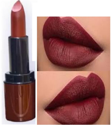 Luipui dark maroon matte lipstick pack of 1 waterproof(maroon, 6 g)
