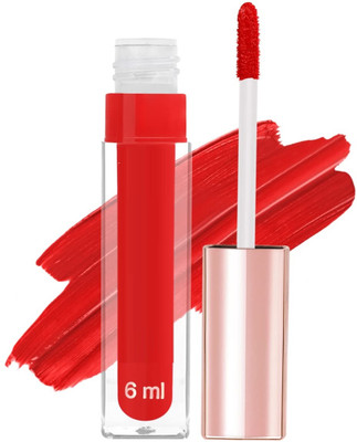 Emijun MATTE FINISH & LONG LASTING NON TRANSFER KISS PROOF RED LIPSTICK1(RED, 6 ml)